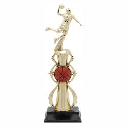 Basketball (male) Riser Trophy, 14" High