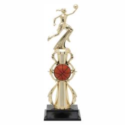 Basketball (female) Riser Trophy, 13.75" High