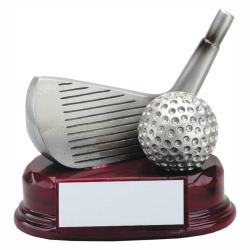 Golf Club Wedge Resin Trophy, 4.5" High