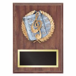 MUSIC PLAQUE WITH RESIN RELIEF