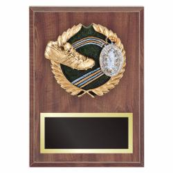Track Plaque with Resin Relief, 7" wide X 9" wide