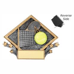 Tennis Resin Diamond Plate, 7.5" wide x 6" tall