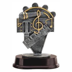 Music Resin Trophy, 8" High