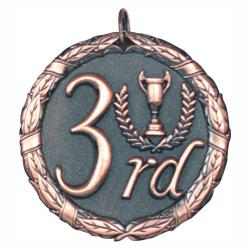 3RD Place Bronze Medal, 2"