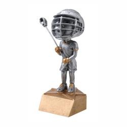 Lacrosse Bobble Head (male) award, 6" High
