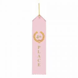 4th Place 2" x 8" Ribbon, 2" wide x 8" tall