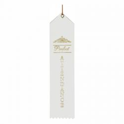 Perfect Attendance 2" x 8" Ribbon, 2" wide x 8" tall