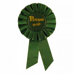 Participant Rosette Ribbon, 3.5" wide x 6.5" tall