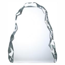 Optic Crystal Iceberg award, 5.5 wide x 6.5" tall x 1" deep