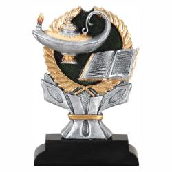 Lamp of Knowledge Resin Impact, 6" High