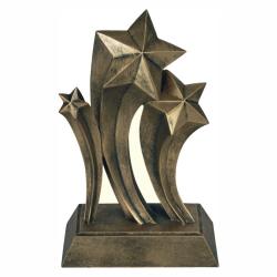 Gold Rising Star Resin Trophy, 9" High