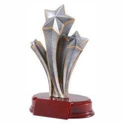 Silver Rising Star Resin Trophy, 9" High