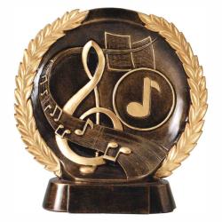 Music Wreath Resin, 7.5" High