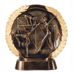 Gymnastics (female) Wreath Resin, 7.5" High