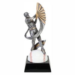 Mx Baseball (male) Resin Award, 3.25" wide x 7.5" tall x 4" deep