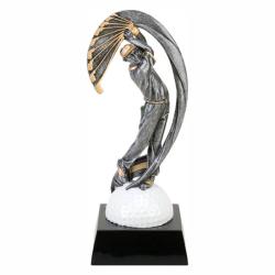 Mx Golf (male) Resin Award, 3.75" wide x 8.75" tall x 3.75" deep