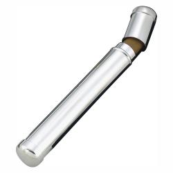 Silver Plated Cigar Tube, 7" LONG