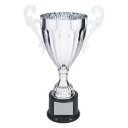 Silver Finish Metal Cup, 14.5" High
