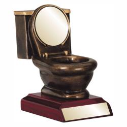 Toilet Resin Trophy, 5" High