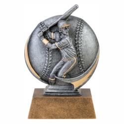 Mx 3D Baseball (male) Resin Award, 5" High