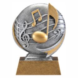 Mx 3D Music Resin Award, 5" High