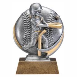 Mx 3D T-ball(female) Resin Award, 5" High