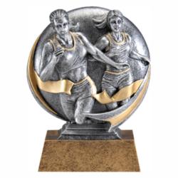 Mx 3D Track (female) Resin Award, 5" High