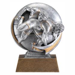 Mx 3D Wrestling Resin Award, 5" High