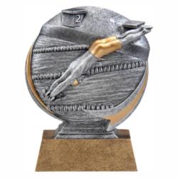 Mx 3D Swimming (male) Resin Award, 5" High