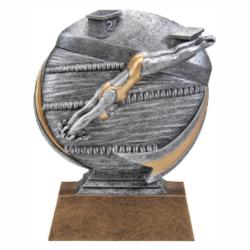 Mx 3D Swimming (female) Resin Award, 5" High