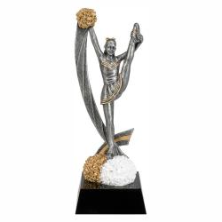 Mx Cheerleader Resin Award, 3.25" wide x 7.5" tall x 3.25" deep