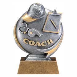 Mx 3D Coach Resin Award, 5" High