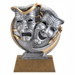 Mx 3D Drama Masks Resin Award, 5" High