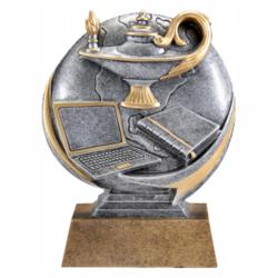 Mx 3D Lamp of Knowledge Resin Award, 5" High