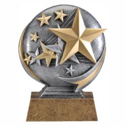 Mx 3D Stars Resin Award, 5" High