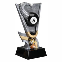 Mx Billiards Resin Award, 3.25" wide x 7.5" tall x 3.25" deep