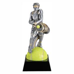 Mx Tennis (male) Resin Award, 3.25" wide x 7.5" tall x 3.25" deep