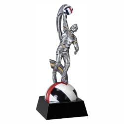 Mx Volleyball (male) Resin Award, 3.25" wide x 7.5" tall x 3.25" deep