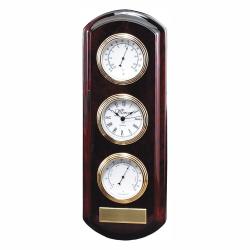 Rosewood Finish Weather Station award, 4.5" wide x 13" tall x 1" deep
