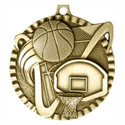 Basketball V Series Medal, 2"