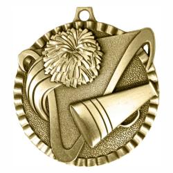 Cheerleading V Series Medal, 2"