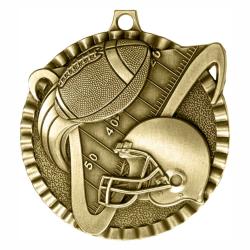 Football V Series Medal, 2"