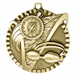 Swimming V Series Medal, 2"