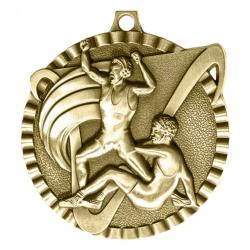 Wrestling V Series Medal, 2"