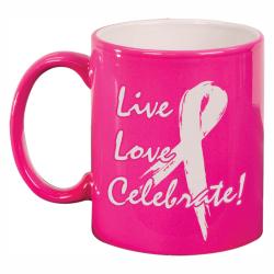 11oz Pink Ceramic Mug
