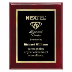 Rosewood Piano Finish Plaque, 16" wide x 20" tall x .75" deep