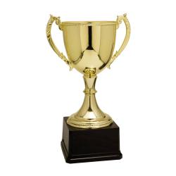 Gold Finish Metal Cup, 6.75" High