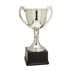 Silver Finish Metal Cup, 16.75" High