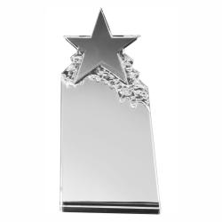 Star Mountain Crystal Award, 4.5" wide x 8.75" tall