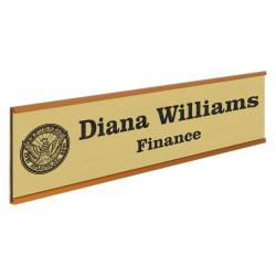 2" x 10" Wall Bracket with Insert award, 10" wide x 2.125" tall